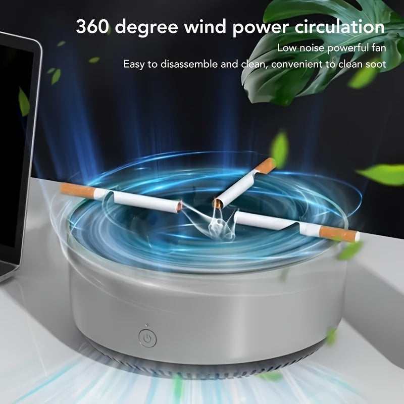 Smart Ashtray Air Purifier, Instantly Removes Second Hand Smoke Smell And Odor, Batteries Not Included, Home Gadgets, Holiday Gifts, Birthday Gifts, Gifts For Friends, Halloween, Thanksgiving, Valentine's Day Gifts.