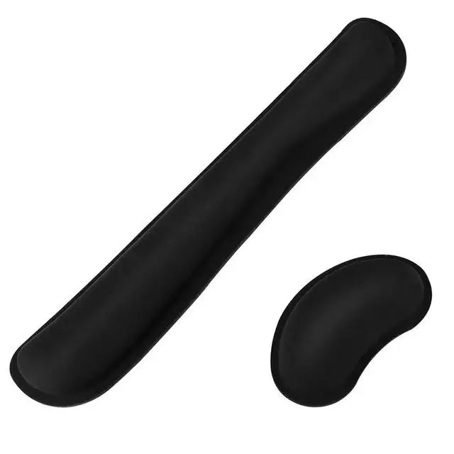 Keyboard And Mouse Pad Wrist Rest Silky Gel Widen Memory Foam Wrist Rest Support For Computer Keyboard & Mouse Ergonomic Design