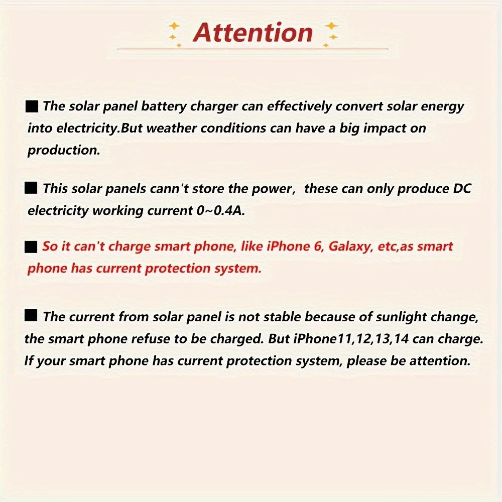 1pc Solar Portable Charging Panel Outdoor Waterproof Solar USB Charger Is Suitable For Outdoor Travel And Camping, Mobile Power, Mobile Phone Charging Bank, Flashlight, Fan