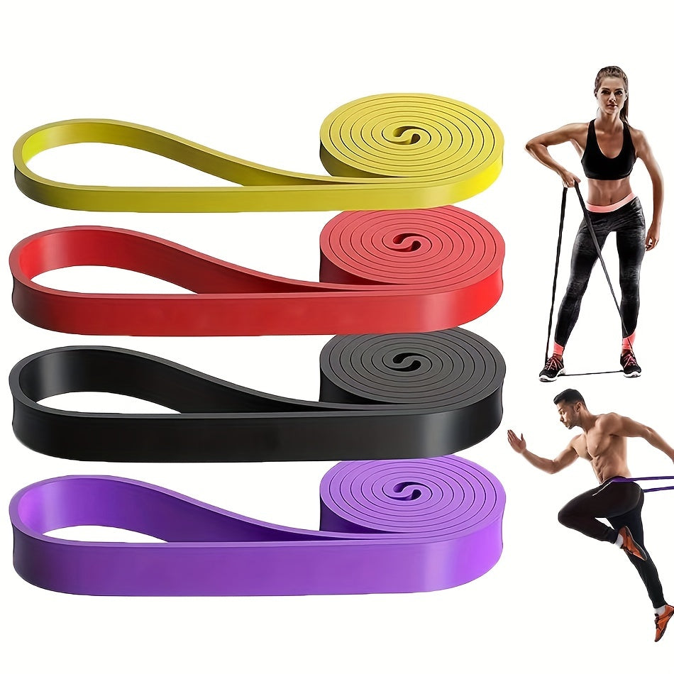 1pc Elastic Resistance Band Exercise Expander Stretch Fitness Rubber Band Pull Up Assist Bands For Training Pilates Home Gym Workout